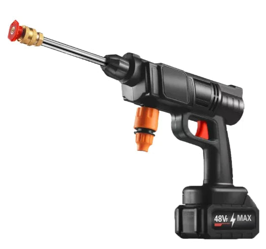 Wireless Car Wash Gun with 6-in-1 Nozzle 21V